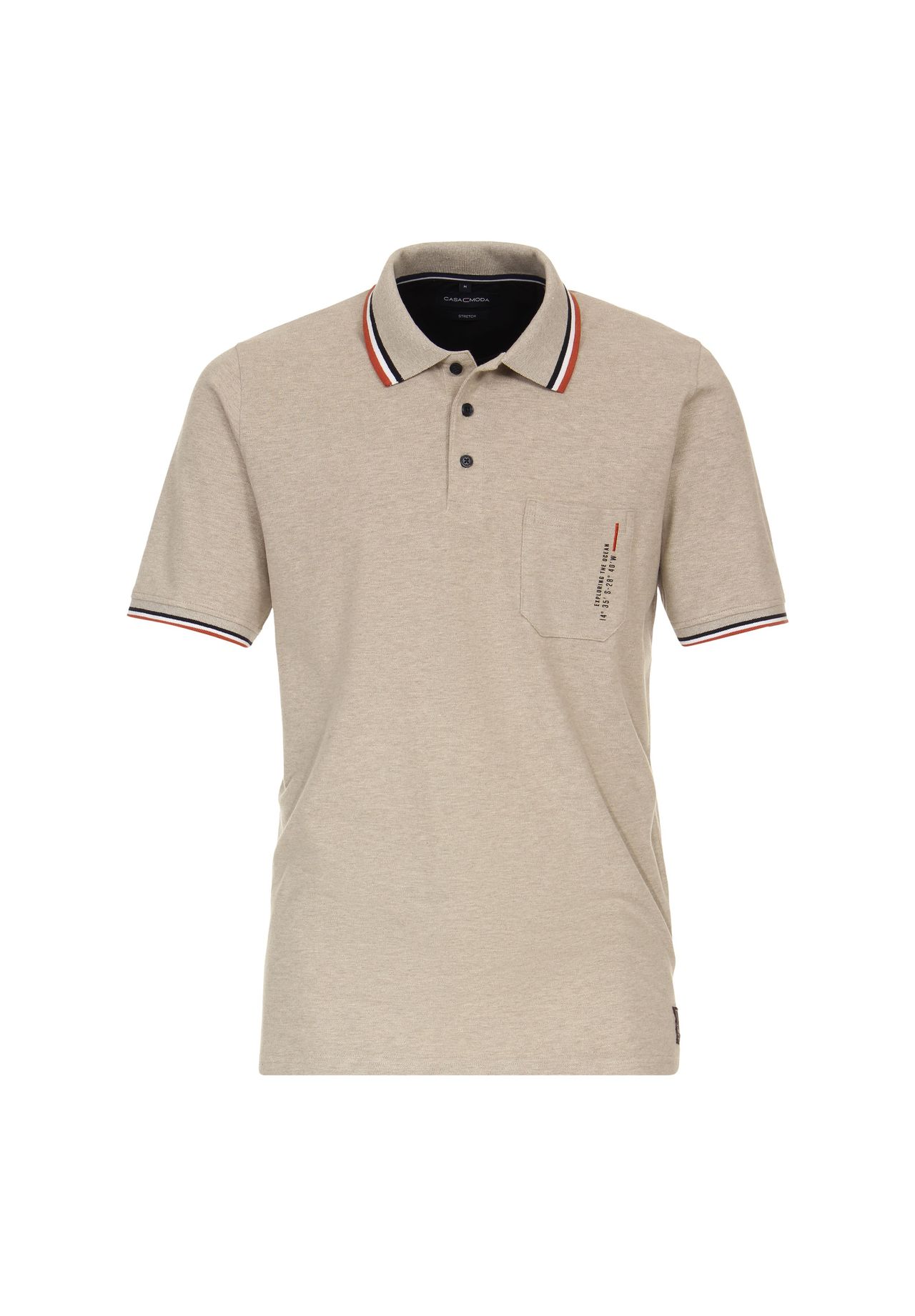 Мужская однотонная рубашка-поло CASAMODA, бежевый
Мужская однотонная рубашка-поло CASAMODA, бежевый