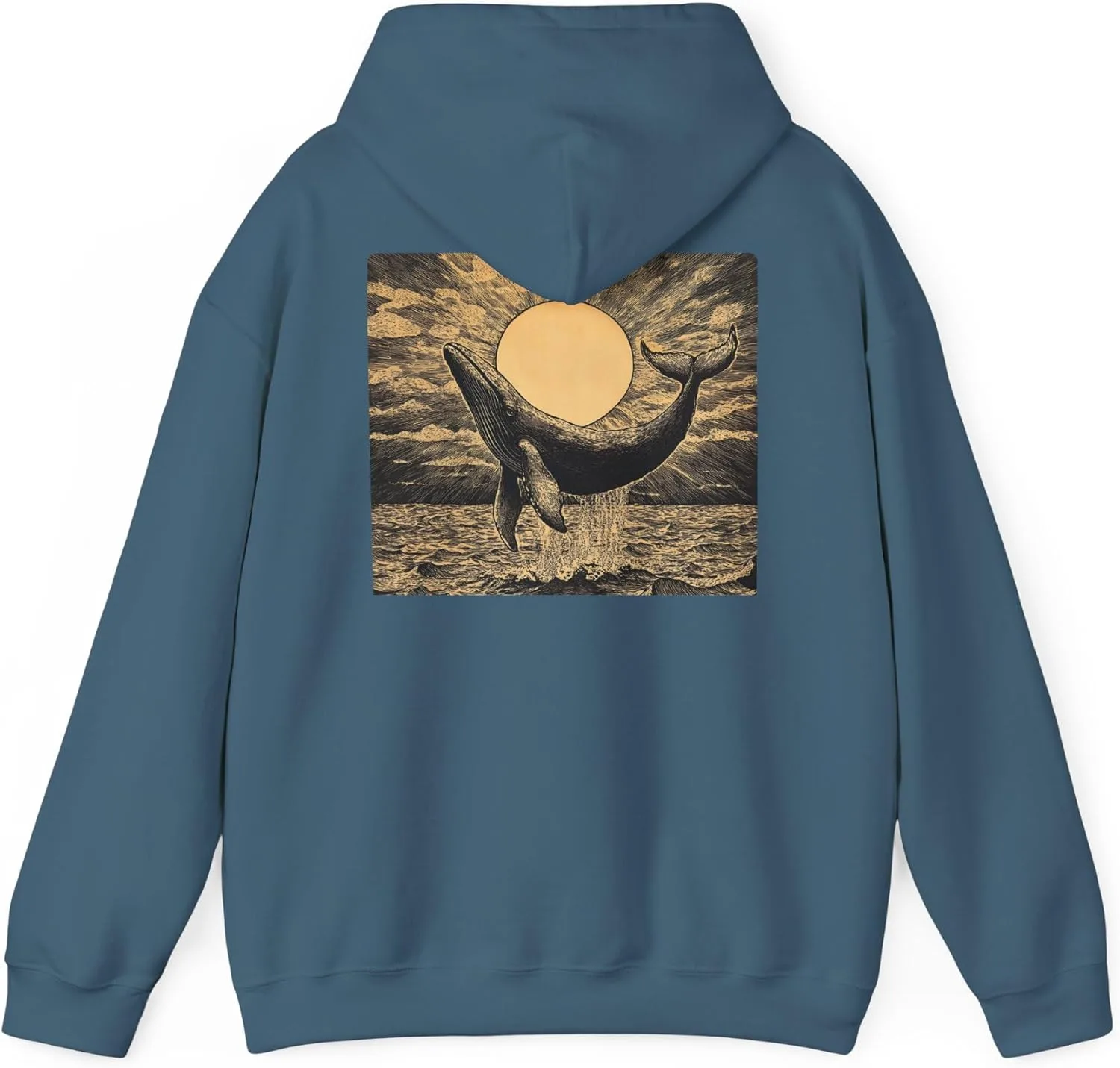 Толстовка с капюшоном и принтом Vintage Whale Leaping Against a Sunrise
Толстовка с капюшоном и принтом Vintage Whale Leaping Against a Sunrise