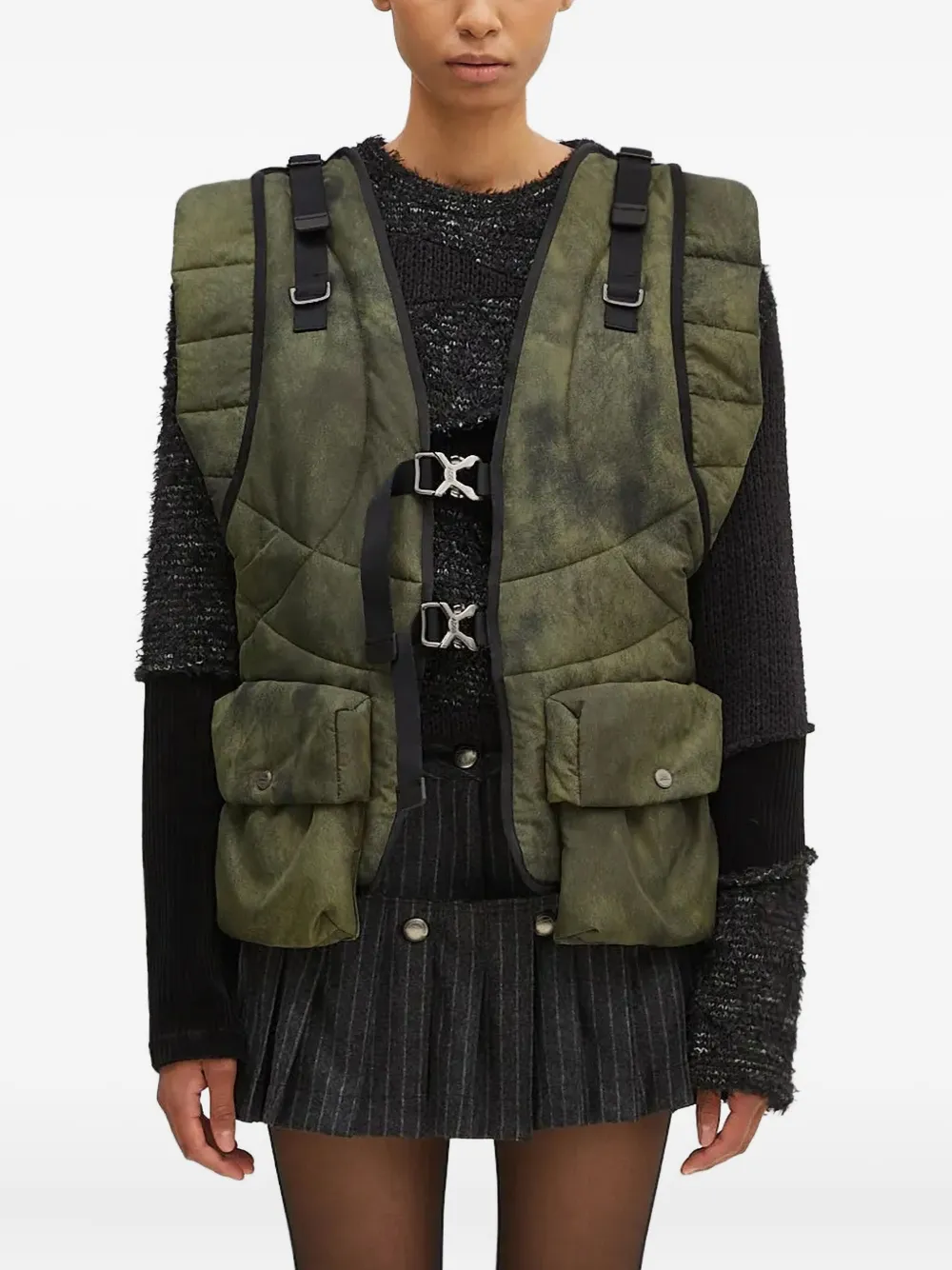 Стеганый жилет с застежкой на пряжку Andersson Bell, зеленый
Стеганый жилет с застежкой на пряжку Andersson Bell, зеленый