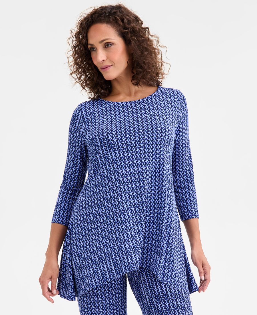 Женская трикотажная блузка с принтом и рукавами 3/4 JM Collection, Bright Sapphire Combo
Женская трикотажная блузка с принтом и рукавами 3/4 JM Collection, Bright Sapphire Combo