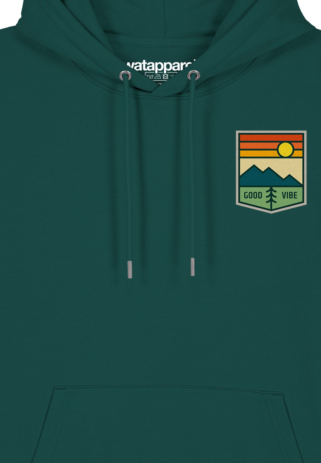 Толстовка с капюшоном GOOD VIBE watapparel, темно-зеленый
Толстовка с капюшоном GOOD VIBE watapparel, темно-зеленый