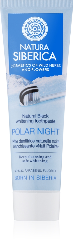 Отбеливающая зубная паста Polar Night Black Natura Siberica, 100 гр
Отбеливающая зубная паста Polar Night Black Natura Siberica, 100 гр