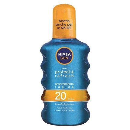 Солнцезащитный спрей Protect & Refresh Spf 20, 200 мл, Nivea
Солнцезащитный спрей Protect & Refresh Spf 20, 200 мл, Nivea