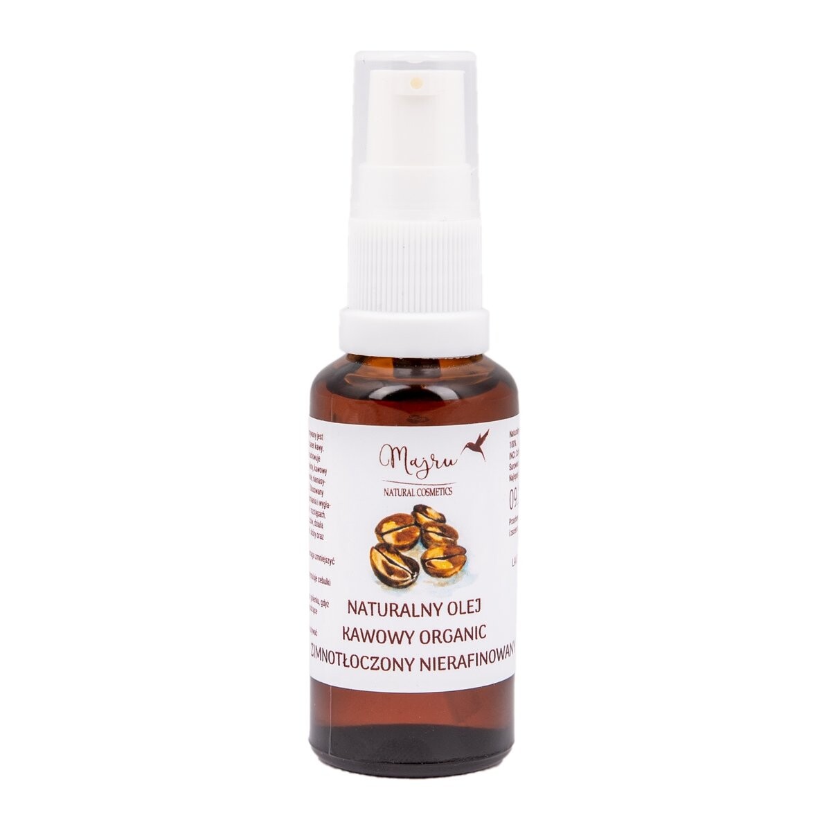 Majru, Масло обжаренного кофе в зернах, органическое, 30 мл
Majru, Масло обжаренного кофе в зернах, органическое, 30 мл