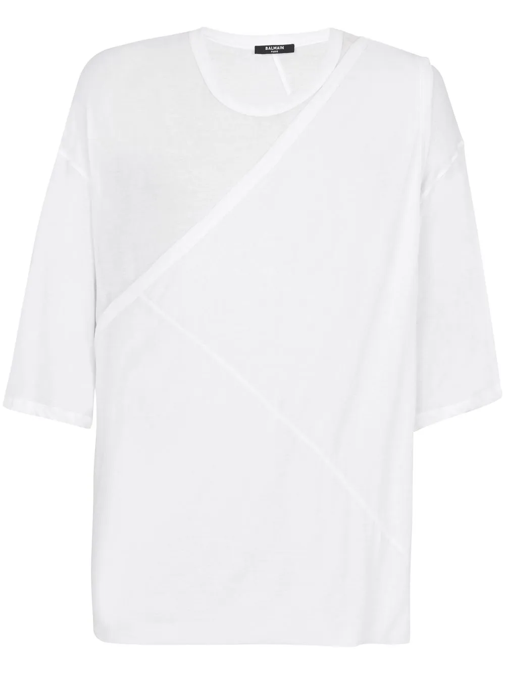 Футболка со сборками BALMAIN, белый
Футболка со сборками BALMAIN, белый