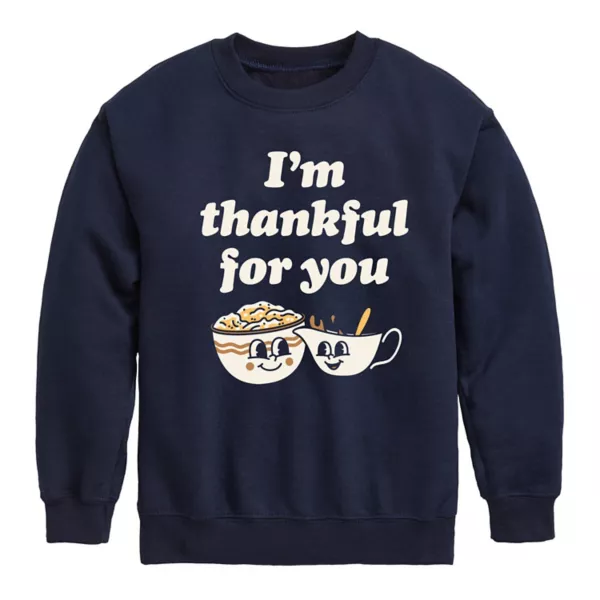 Флисовая толстовка с надписью «Благодарю тебя за картофель и подливку» для мальчиков 8-20 лет Licensed Character, синий
Флисовая толстовка с надписью «Благодарю тебя за картофель и подливку» для мальчиков 8-20 лет Licensed Character, синий