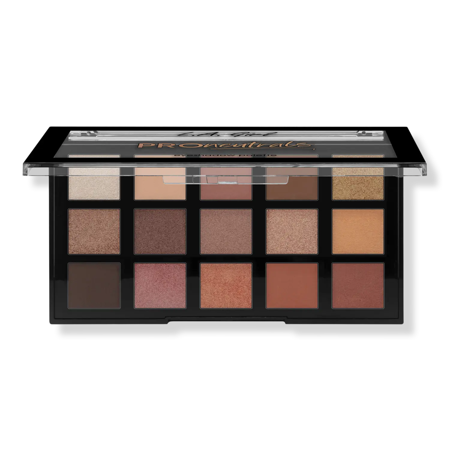 Палитра теней для век PRO Neutrals, 15 оттенков L.A. Girl
Палитра теней для век PRO Neutrals, 15 оттенков L.A. Girl