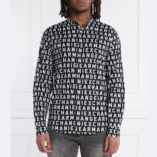 Рубашка узкого кроя Armani Exchange, черный
Рубашка узкого кроя Armani Exchange, черный
