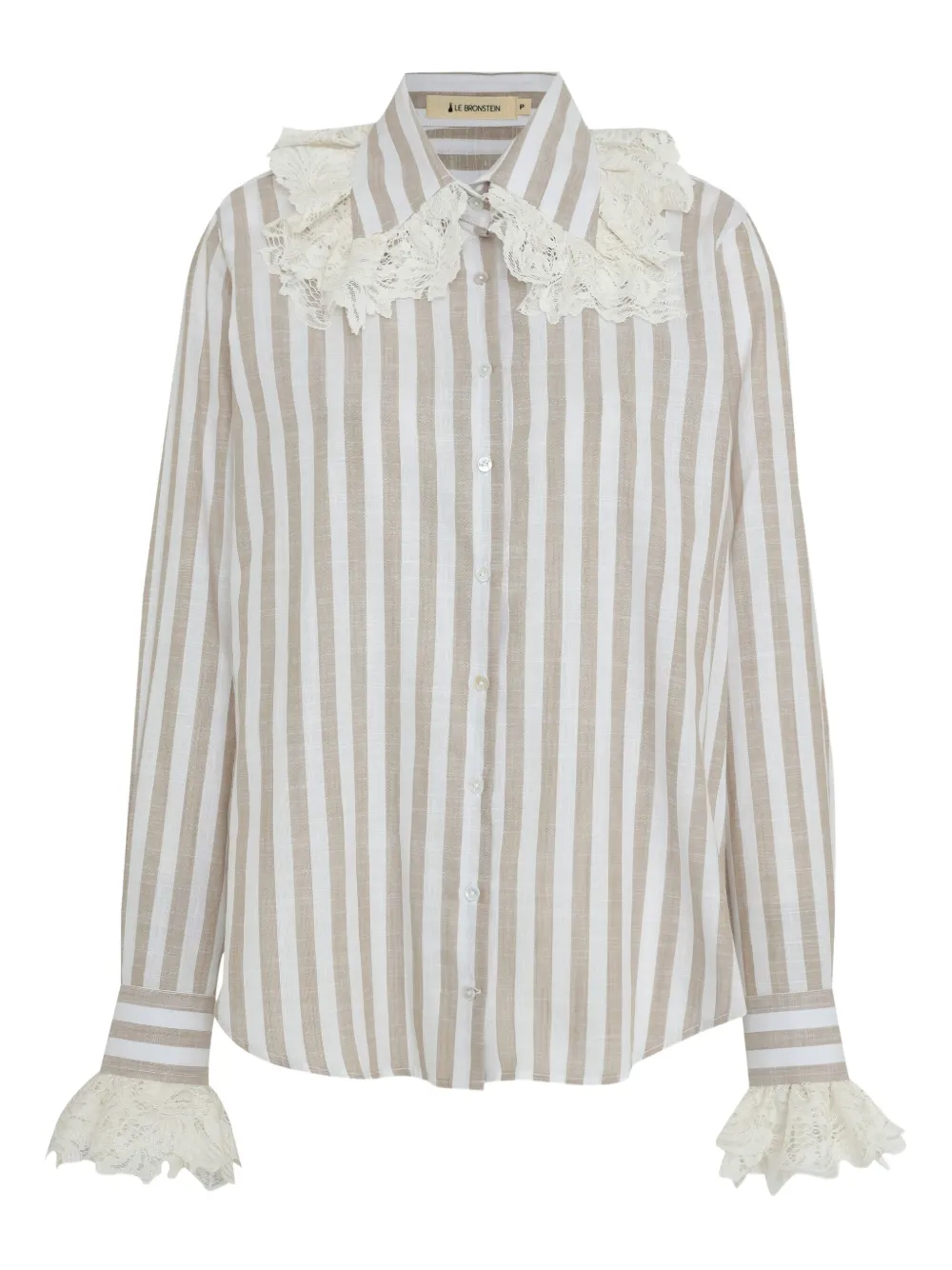 Полосатая рубашка с кружевной отделкой Lethicia Bronstein, нейтральный
Полосатая рубашка с кружевной отделкой Lethicia Bronstein, нейтральный