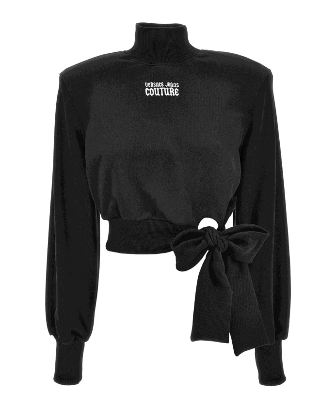 Пуловер с галстуком-бабочкой Versace Jeans Couture, черный
Пуловер с галстуком-бабочкой Versace Jeans Couture, черный