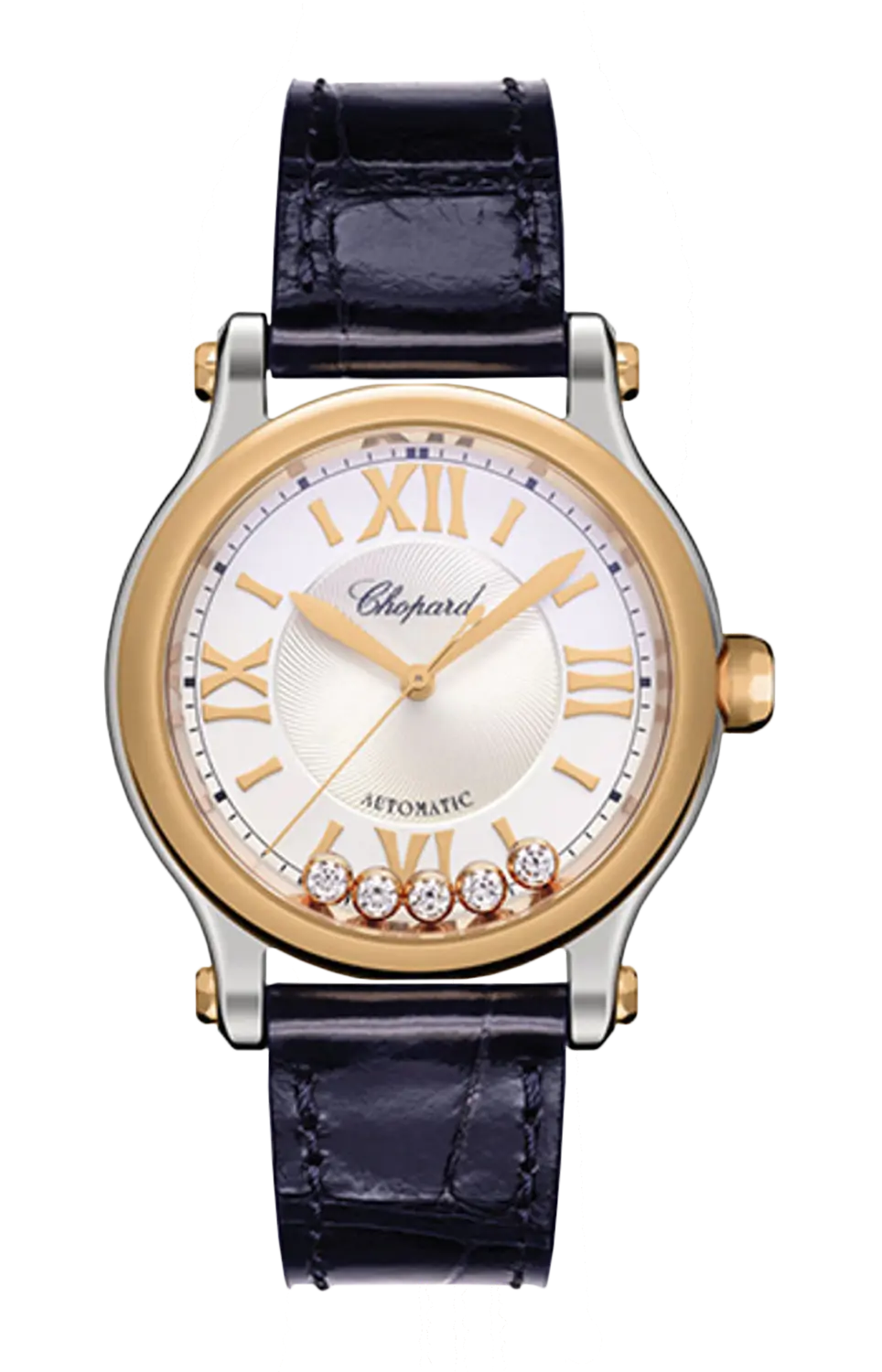 Happy sport 33 мм, автоматические, розовое золото, нержавеющая сталь, бриллианты, материнская жемчужина - 278608-6001 CHOPARD
Happy sport 33 мм, автоматические, розовое золото, нержавеющая сталь, бриллианты, материнская жемчужина - 278608-6001 CHOPARD