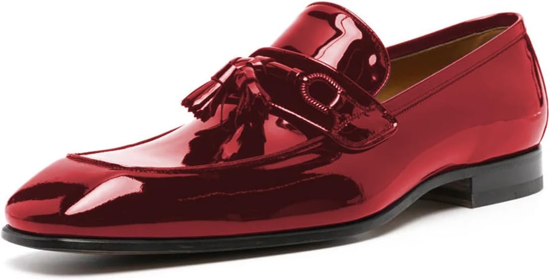 Мужские лоферы FOWT с глянцевой отделкой, квадратным носком и кисточками, низкий каблук, без застежки, повседневная обувь для прогулок, размеры 4-16 US, красный
Мужские лоферы FOWT с глянцевой отделкой, квадратным носком и кисточками, низкий каблук, без застежки, повседневная обувь для прогулок, размеры 4-16 US, красный