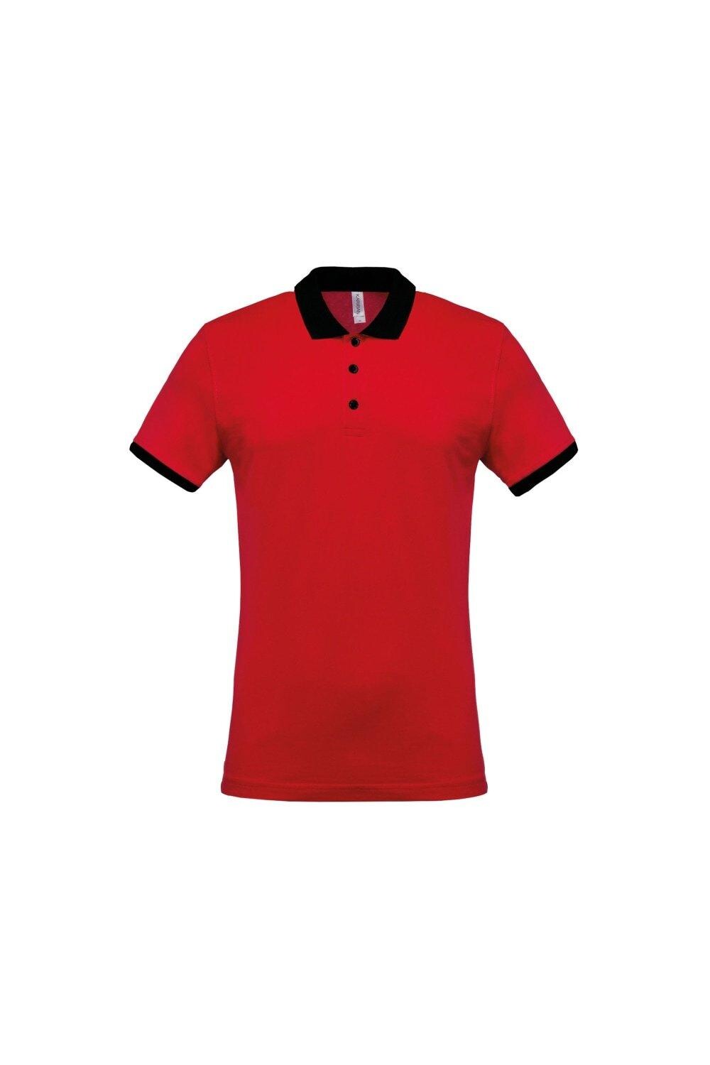 Двухцветная рубашка-поло из пике Kariban, красный
Двухцветная рубашка-поло из пике Kariban, красный