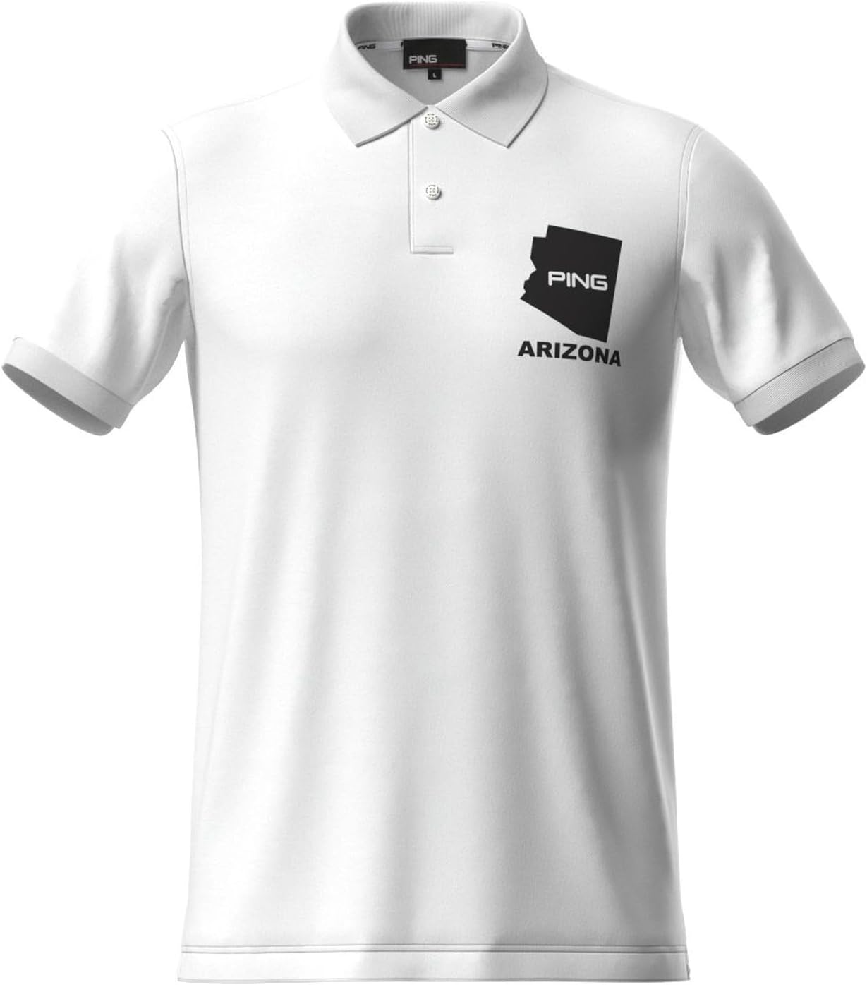 Мужская поло-рубашка с коротким рукавом Pin Apparel 621-4260807 (логотип-пазл, эластичная ткань) / для гольфа, 030белый Ping Apparel
Мужская поло-рубашка с коротким рукавом Pin Apparel 621-4260807 (логотип-пазл, эластичная ткань) / для гольфа, 030белый Ping Apparel