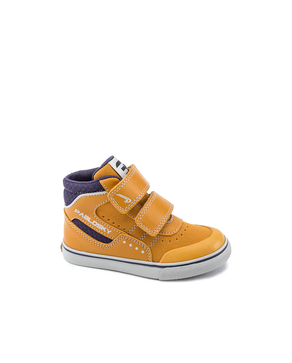 Высокие кроссовки для мальчика с двойной застежкой на липучки Pablosky, желтый
Высокие кроссовки для мальчика с двойной застежкой на липучки Pablosky, желтый
