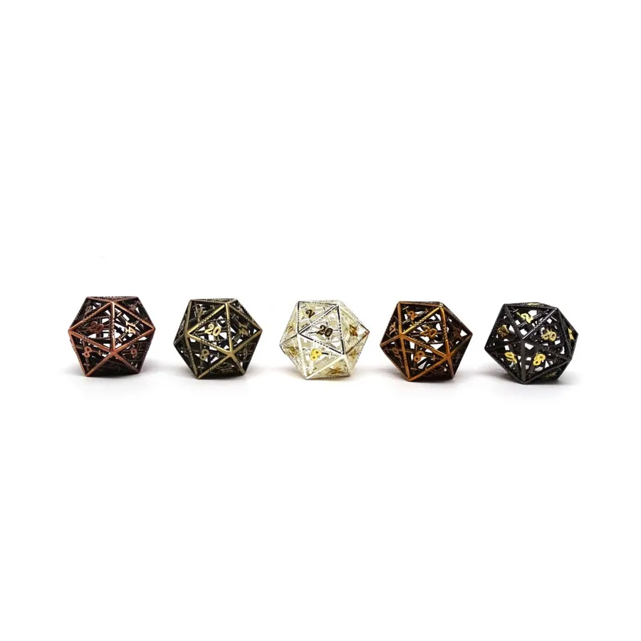 Металл d20 — Полые кубики божественного возмездия — 5 упаковок d20, Dice - Metal Single Dice (Easy Roller Dice)
Металл d20 — Полые кубики божественного возмездия — 5 упаковок d20, Dice - Metal Single Dice (Easy Roller Dice)