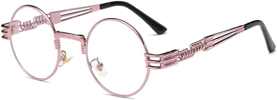 Круглые солнцезащитные очки в стиле стимпанк для мужчин и женщин, металлические очки, винтажные солнцезащитные очки с защитой от УФ-излучения UV400 generic, Pink Clear
Круглые солнцезащитные очки в стиле стимпанк для мужчин и женщин, металлические очки, винтажные солнцезащитные очки с защитой от УФ-излучения UV400 generic, Pink Clear