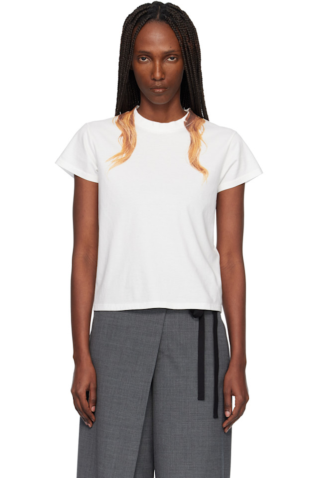 Футболка из хлопкового трикотажа Mm6 Maison Margiela, Off-White
Футболка из хлопкового трикотажа Mm6 Maison Margiela, Off-White