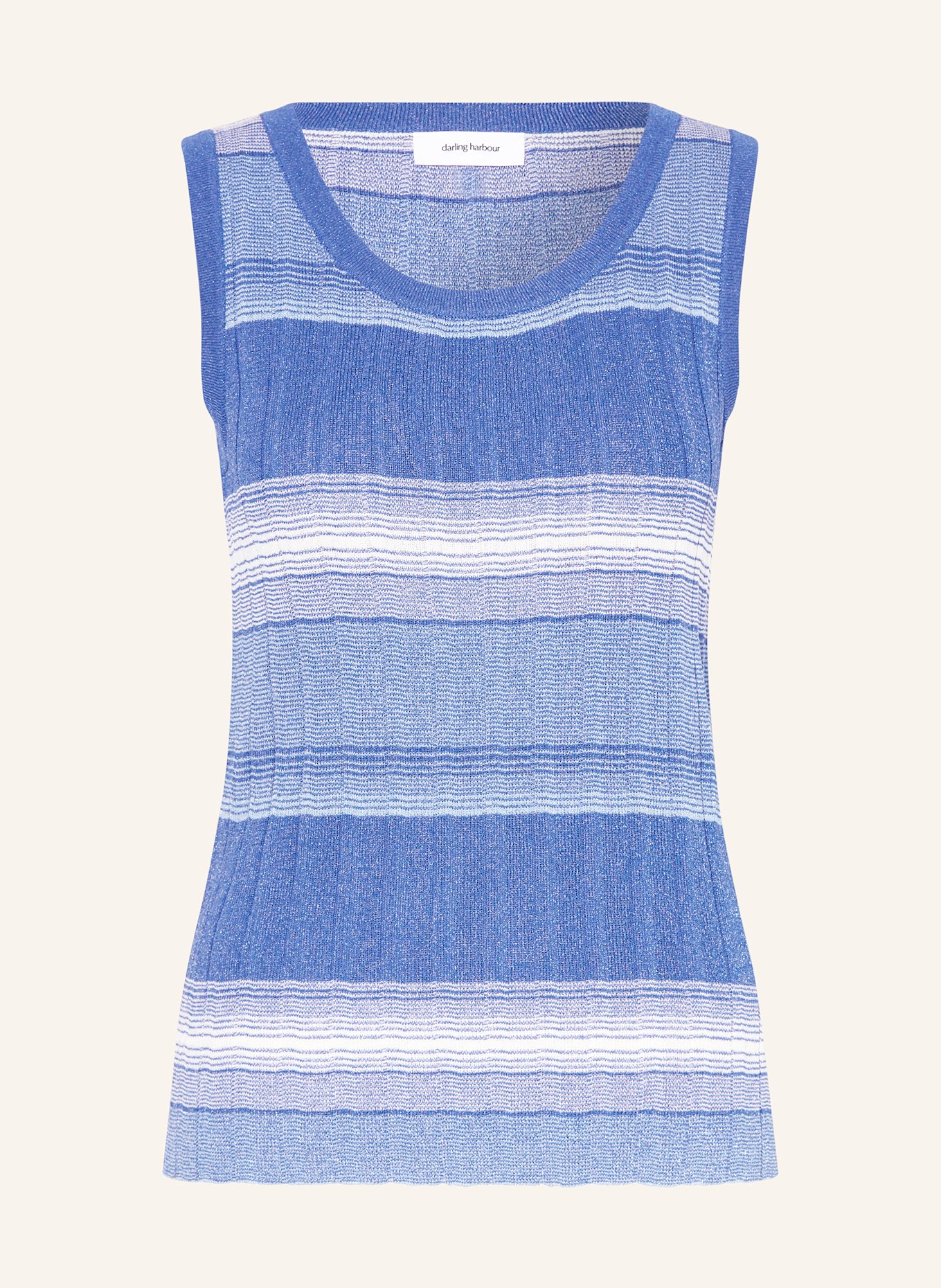 Вязаный топ с блестящей пряжей Darling Harbour, голубой
Вязаный топ с блестящей пряжей Darling Harbour, голубой