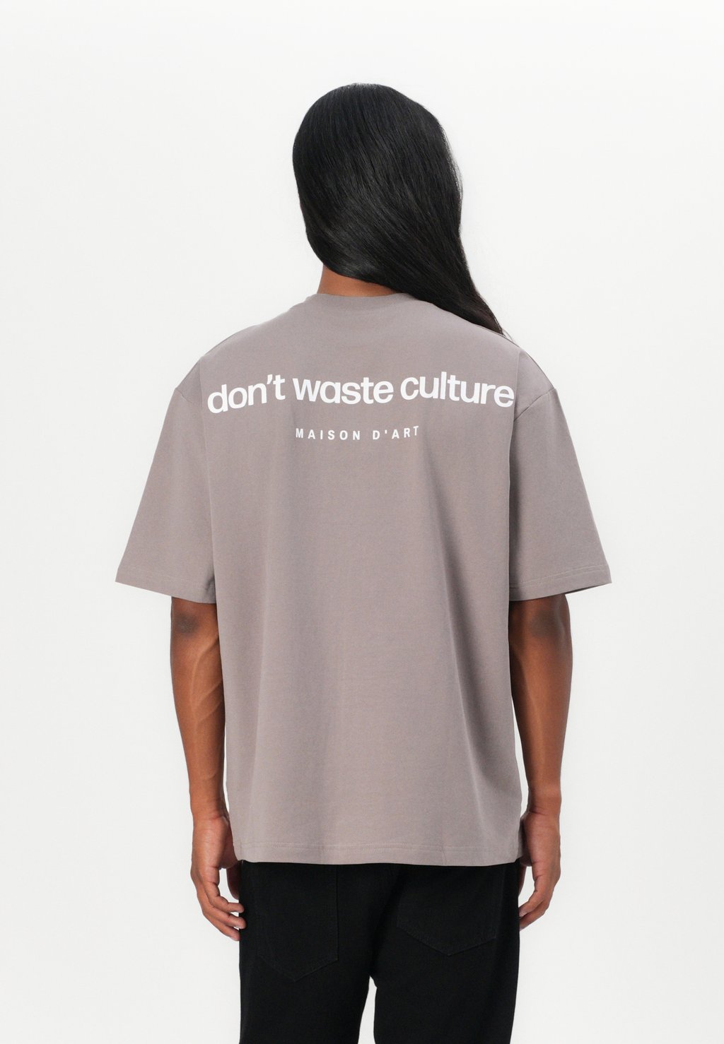 Футболка с принтом CLEO UNISEX Don't Waste Culture, серый 
Футболка с принтом CLEO UNISEX Don't Waste Culture, серый