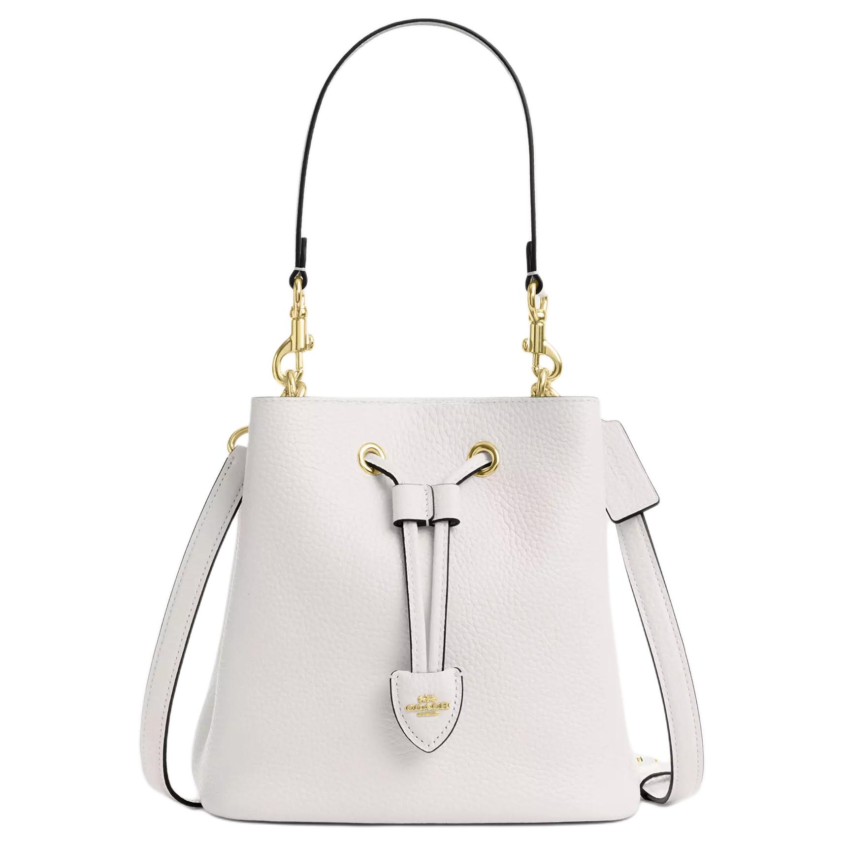 COACH Кожаная сумка Роуэн Трампетс женская белая
COACH Кожаная сумка Роуэн Трампетс женская белая