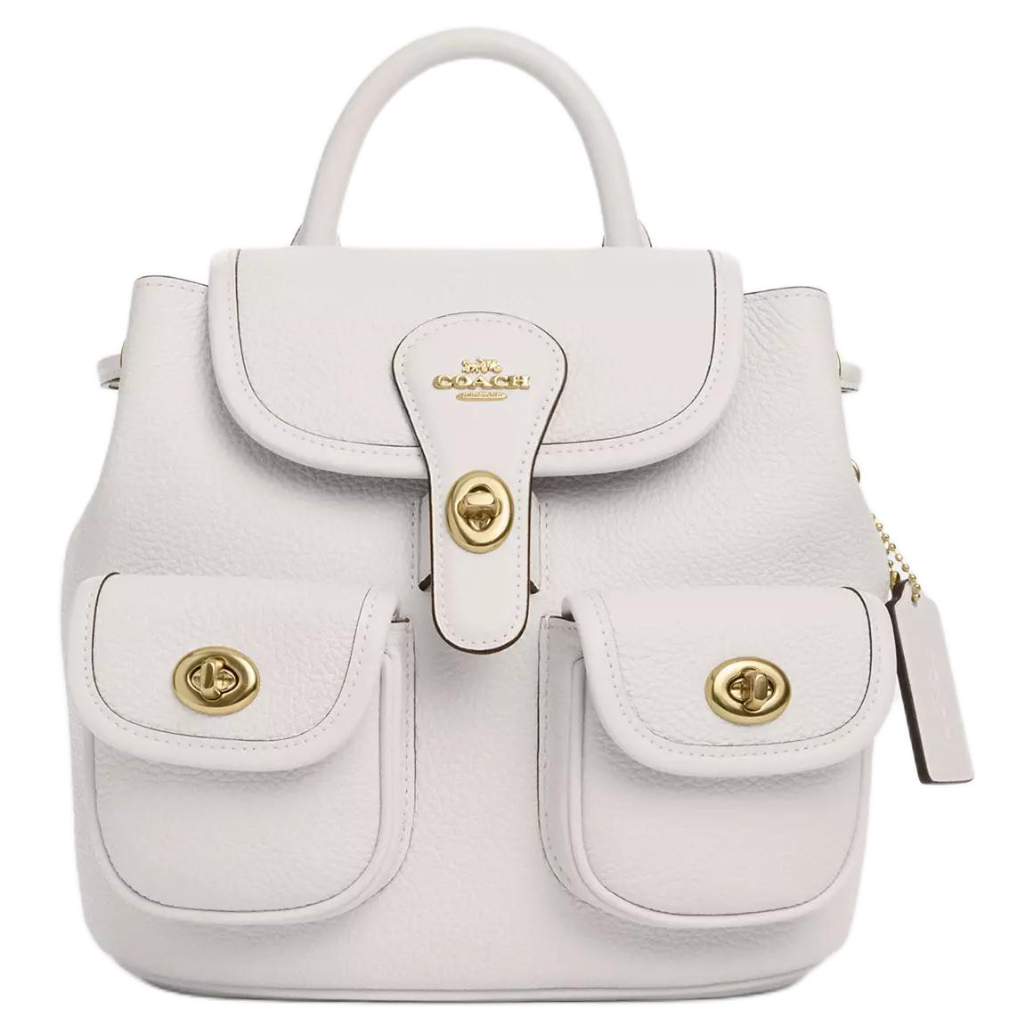 COACH Кожаный рюкзак Хэдли средний размер женский белый
COACH Кожаный рюкзак Хэдли средний размер женский белый