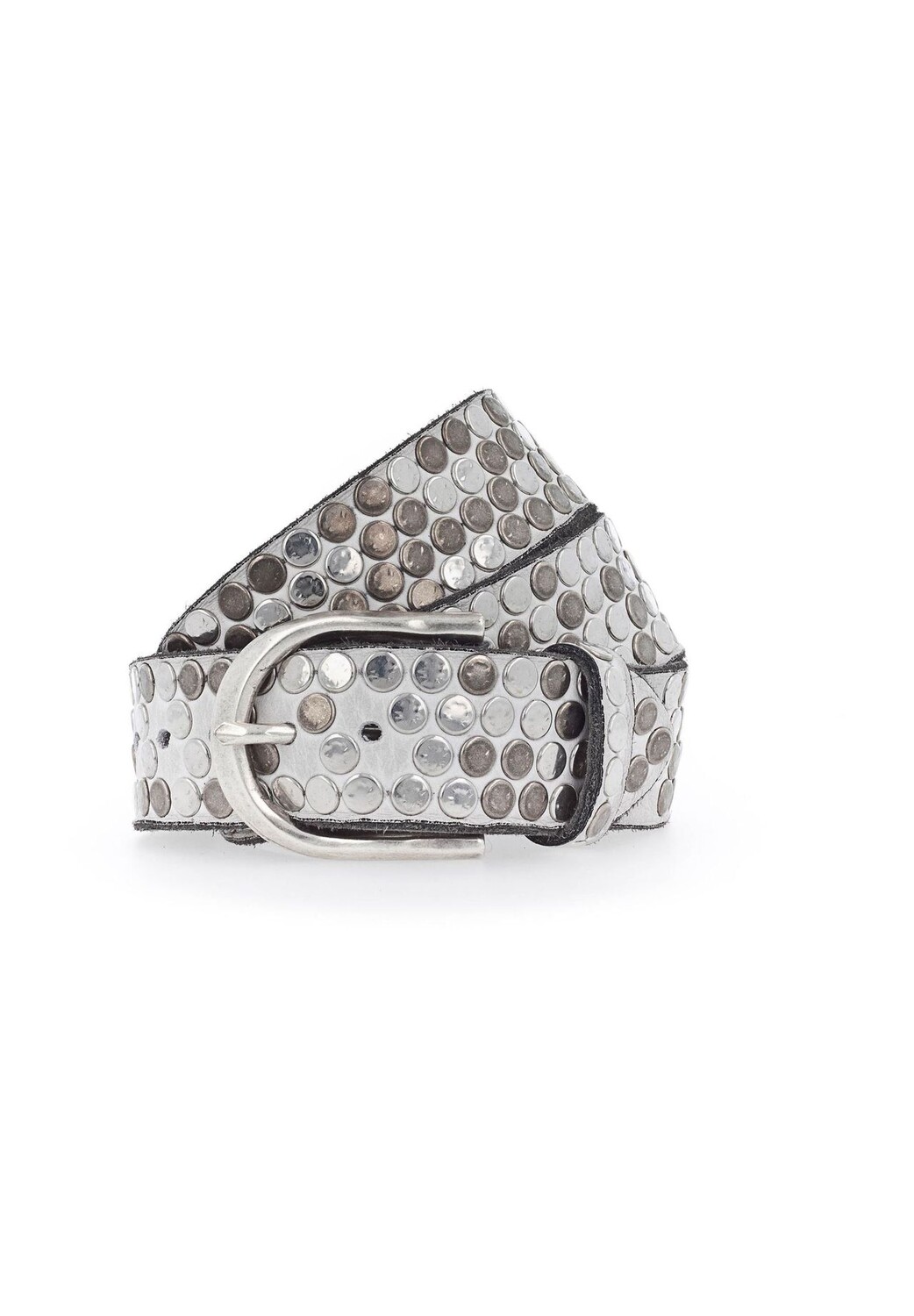 Кожаный ремень с заклепками B.BELT, кремовый
Кожаный ремень с заклепками B.BELT, кремовый