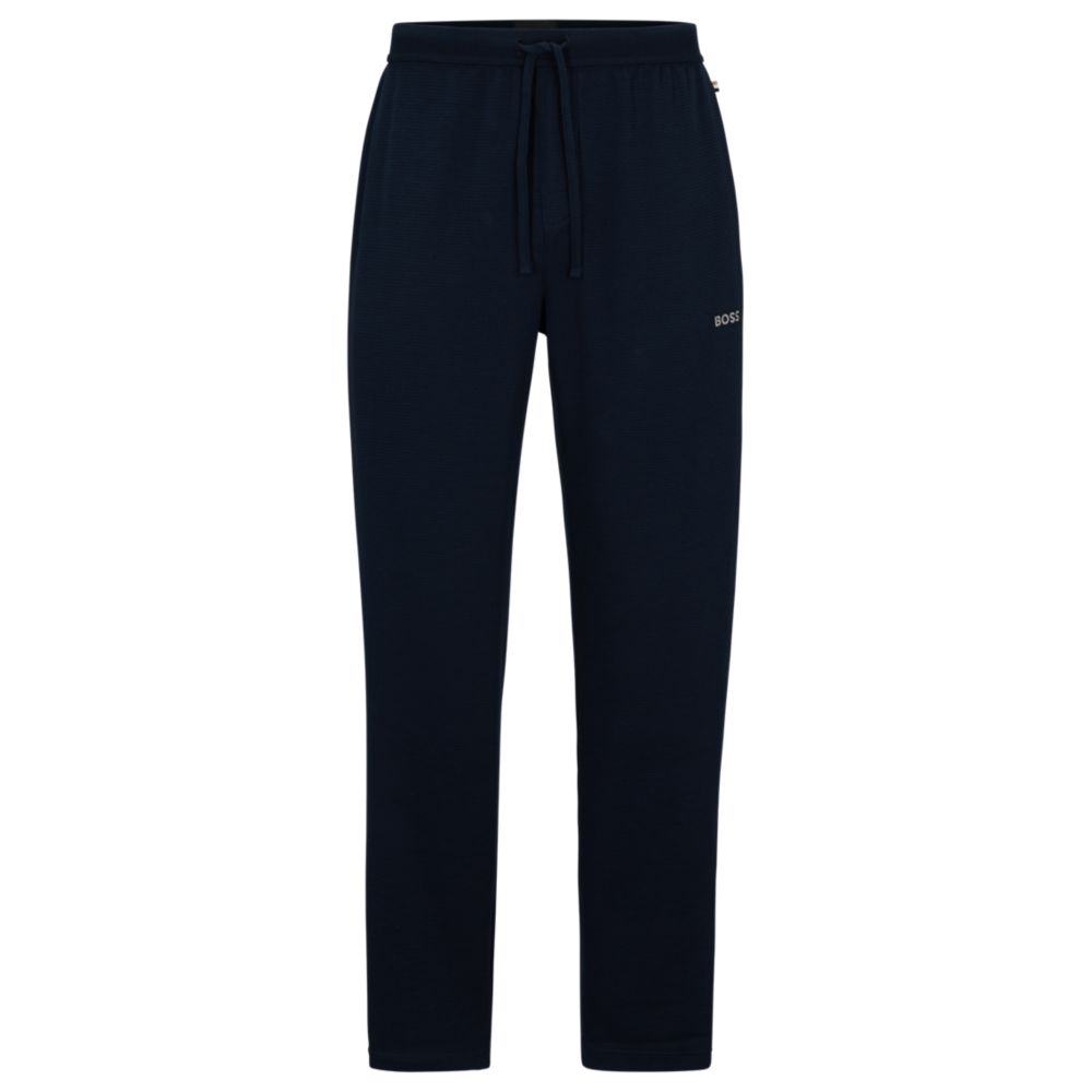 Пижамные штаны из вафельной ткани с вышитым логотипом BOSS, темно-синий
Пижамные штаны из вафельной ткани с вышитым логотипом BOSS, темно-синий