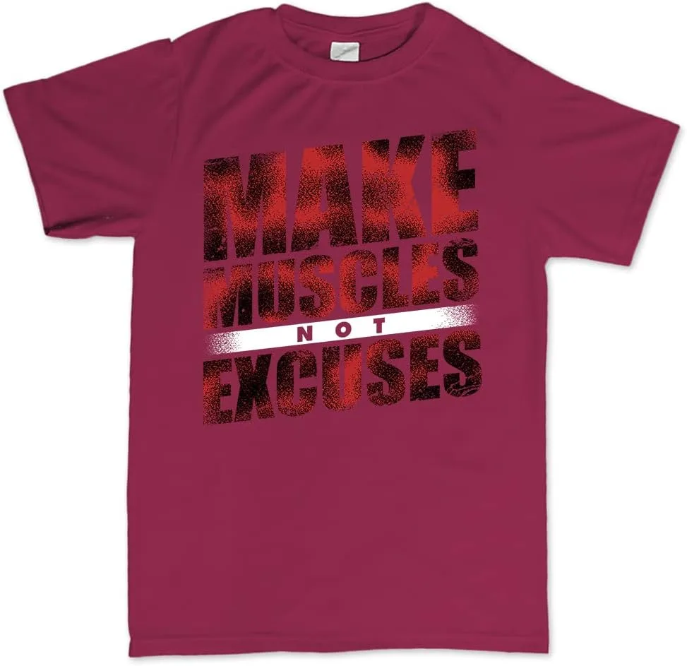 Футболка для тренировок Make Muscles Not Excuses с мотивирующим принтом Customised Perfection
Футболка для тренировок Make Muscles Not Excuses с мотивирующим принтом Customised Perfection