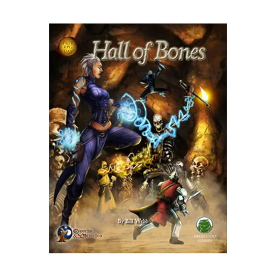 Модуль Hall of Bones (Free RPG Day 2013), Swords & Wizardry (Frog God Games)
Модуль Hall of Bones (Free RPG Day 2013), Swords & Wizardry (Frog God Games)