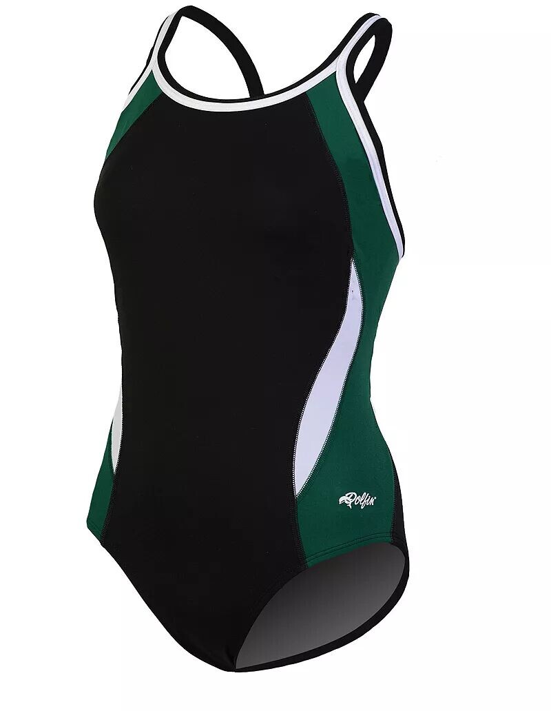 Женский купальник Dolfin с цветными блоками и хлоробаном на спине DBX
Женский купальник Dolfin с цветными блоками и хлоробаном на спине DBX