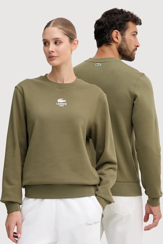Хлопковая толстовка Lacoste, зеленый
Хлопковая толстовка Lacoste, зеленый