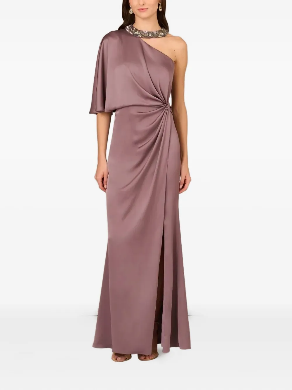 Платье на одно плечо, украшенное бисером Aidan Mattox, коричневый
Платье на одно плечо, украшенное бисером Aidan Mattox, коричневый