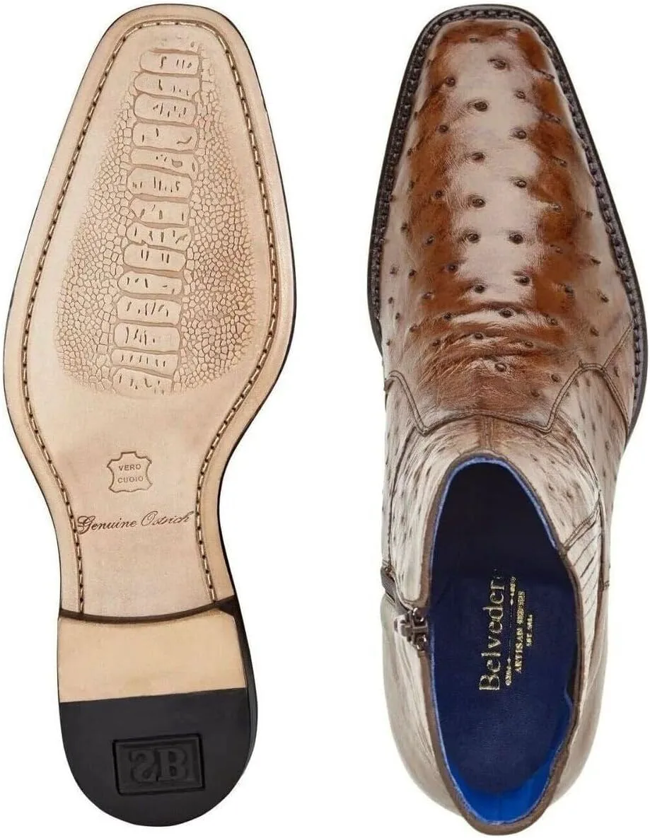 Belvedere - Ботинки Roger из натуральной страусиной кожи с боковой молнией
Belvedere - Ботинки Roger из натуральной страусиной кожи с боковой молнией