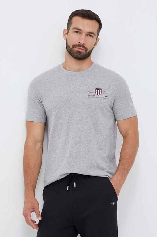 Хлопковая футболка Gant, серый
Хлопковая футболка Gant, серый