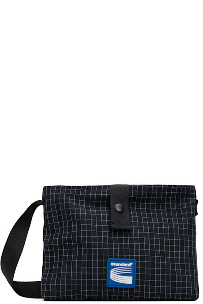 Сумка Sacoche в синюю клетку Kijun 
Сумка Sacoche в синюю клетку Kijun