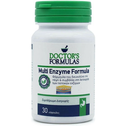 Мультиферментная формула - 30 капсул Doctor's Formulas 
Мультиферментная формула - 30 капсул Doctor's Formulas