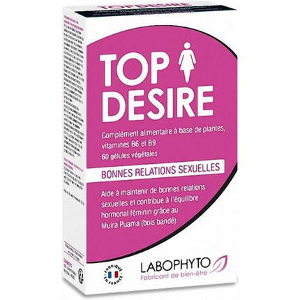 TOP Desire Улучшение женского либидо 60 капсул Labophyto
TOP Desire Улучшение женского либидо 60 капсул Labophyto