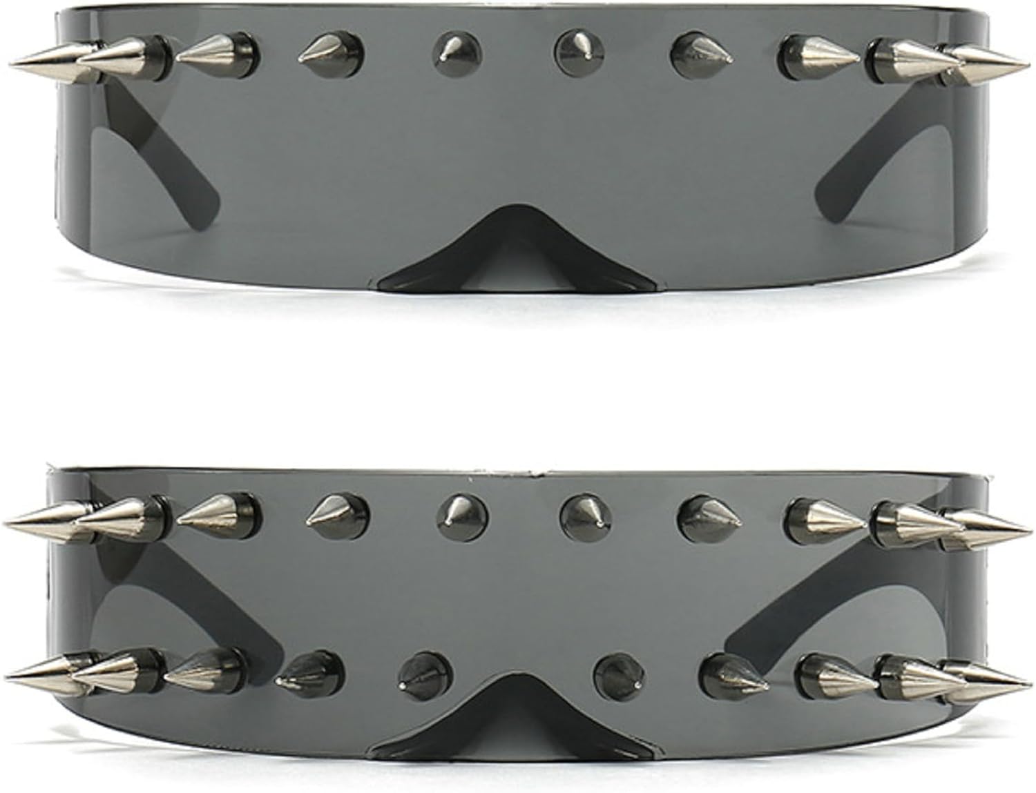 Футуристические солнцезащитные очки с заклепками, киберпанк-козырек, моноблочные очки с шипами, забавные солнцезащитные очки для вечеринок и уличной моды mincl, 2pcs-many Black&less Black
Футуристические солнцезащитные очки с заклепками, киберпанк-козырек, моноблочные очки с шипами, забавные солнцезащитные очки для вечеринок и уличной моды mincl, 2pcs-many Black&less Black