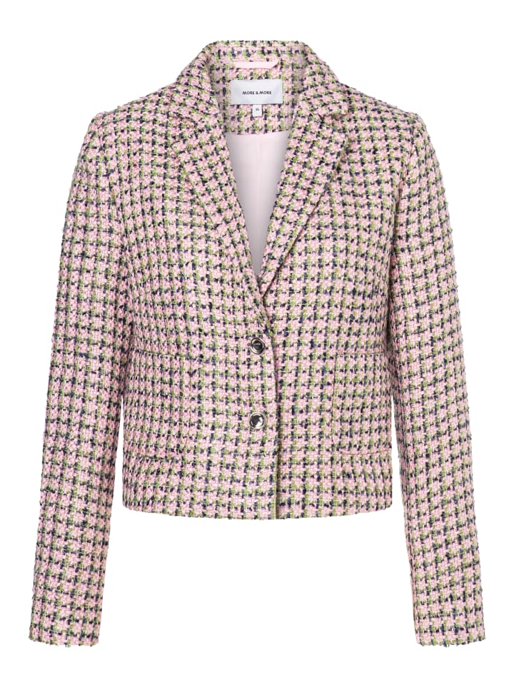 More & More Стильный короткий клетчатый блейзер разноцветного цвета
More & More Стильный короткий клетчатый блейзер разноцветного цвета