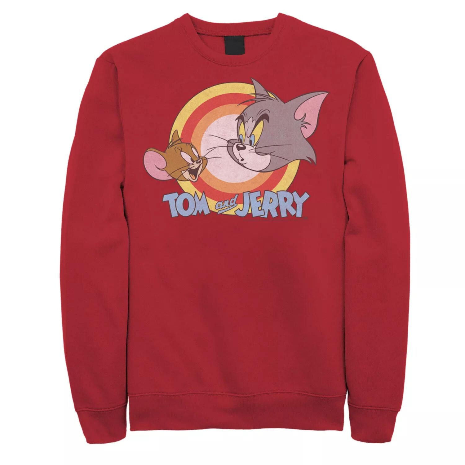 Мужской свитшот с изображением лица и логотипа Tom & Jerry Licensed Character 
Мужской свитшот с изображением лица и логотипа Tom & Jerry Licensed Character