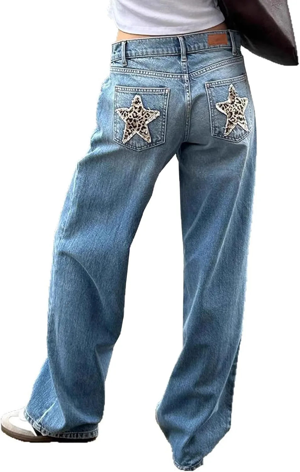 Женские джинсы Vintage Leopard Star Patch Mid Rise Loose Stretchy YADMISU
Женские джинсы Vintage Leopard Star Patch Mid Rise Loose Stretchy YADMISU