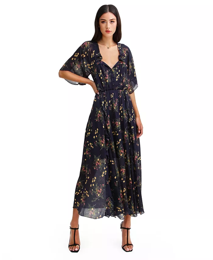 Женское платье миди Amour с рюшами Belle & Bloom, синий
Женское платье миди Amour с рюшами Belle & Bloom, синий