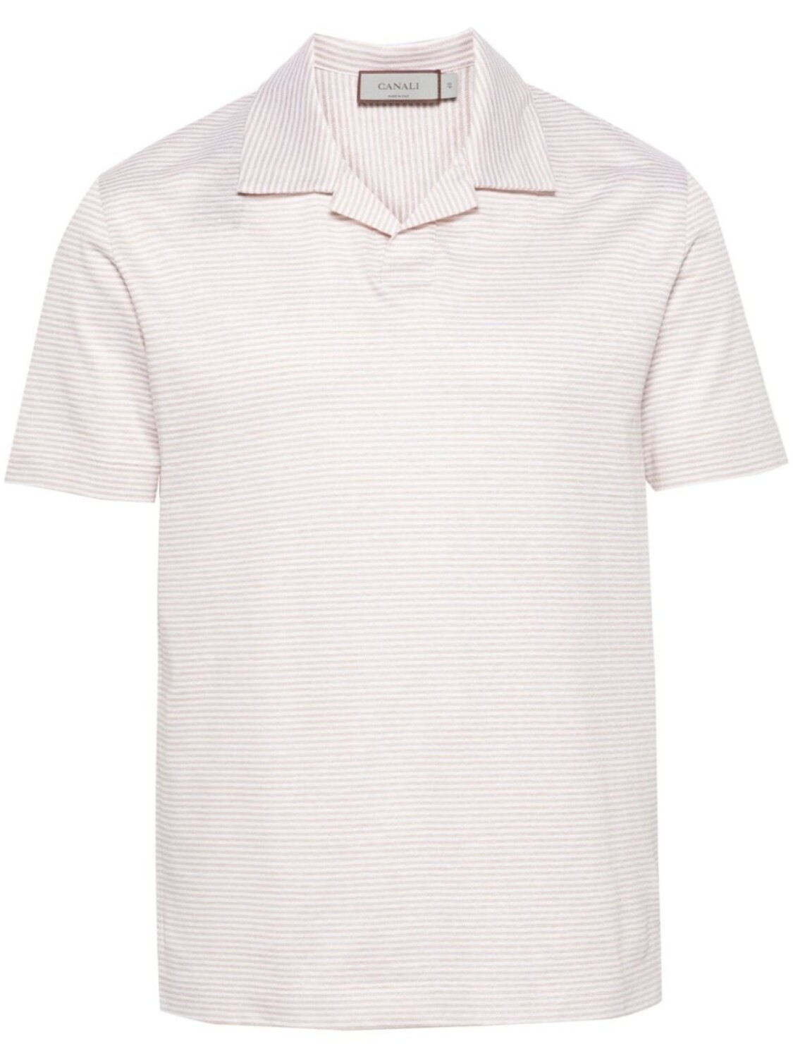 Полосатая рубашка поло из смесового льна Canali, белый
Полосатая рубашка поло из смесового льна Canali, белый