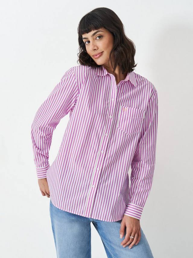 Свободная поплиновая рубашка в полоску Crew Clothing, цвет Dark Pink
Свободная поплиновая рубашка в полоску Crew Clothing, цвет Dark Pink