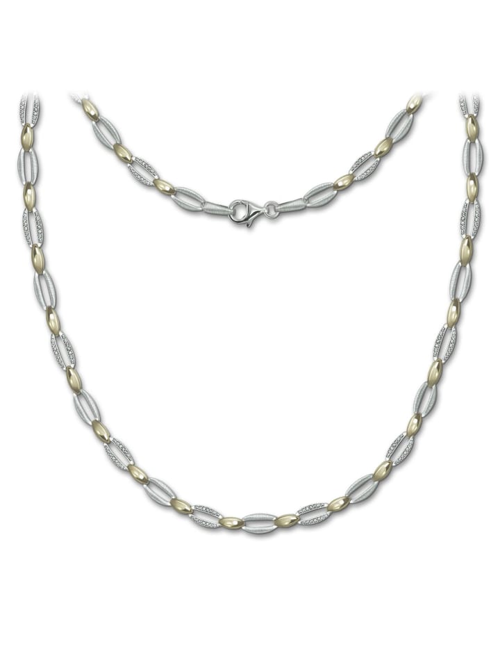 SilberDream Женское колье SilverDream из серебра 925 пробы с золотым покрытием (333 проба желтого золота), овальная форма, приблизительно 45 см
SilberDream Женское колье SilverDream из серебра 925 пробы с золотым покрытием (333 проба желтого золота), овальная форма, приблизительно 45 см