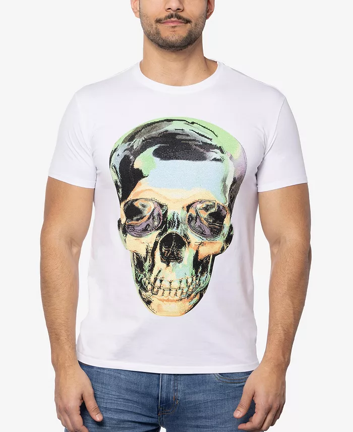 Мужская футболка с принтом "Череп" в технике тай-дай и стразами SPRING + MERCER, белый
Мужская футболка с принтом "Череп" в технике тай-дай и стразами SPRING + MERCER, белый
