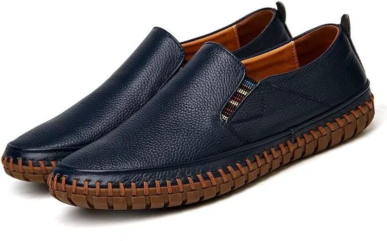 Мужские повседневные кожаные лоферы без шнурков, туфли для вождения и ходьбы, коричневые мужские лоферы DMGYCK, синий
Мужские повседневные кожаные лоферы без шнурков, туфли для вождения и ходьбы, коричневые мужские лоферы DMGYCK, синий