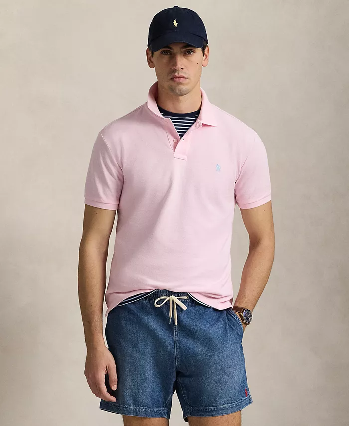 Мужская хлопковая поло с сетчатой вставкой Custom Slim Fit Polo Ralph Lauren, розовый
Мужская хлопковая поло с сетчатой вставкой Custom Slim Fit Polo Ralph Lauren, розовый