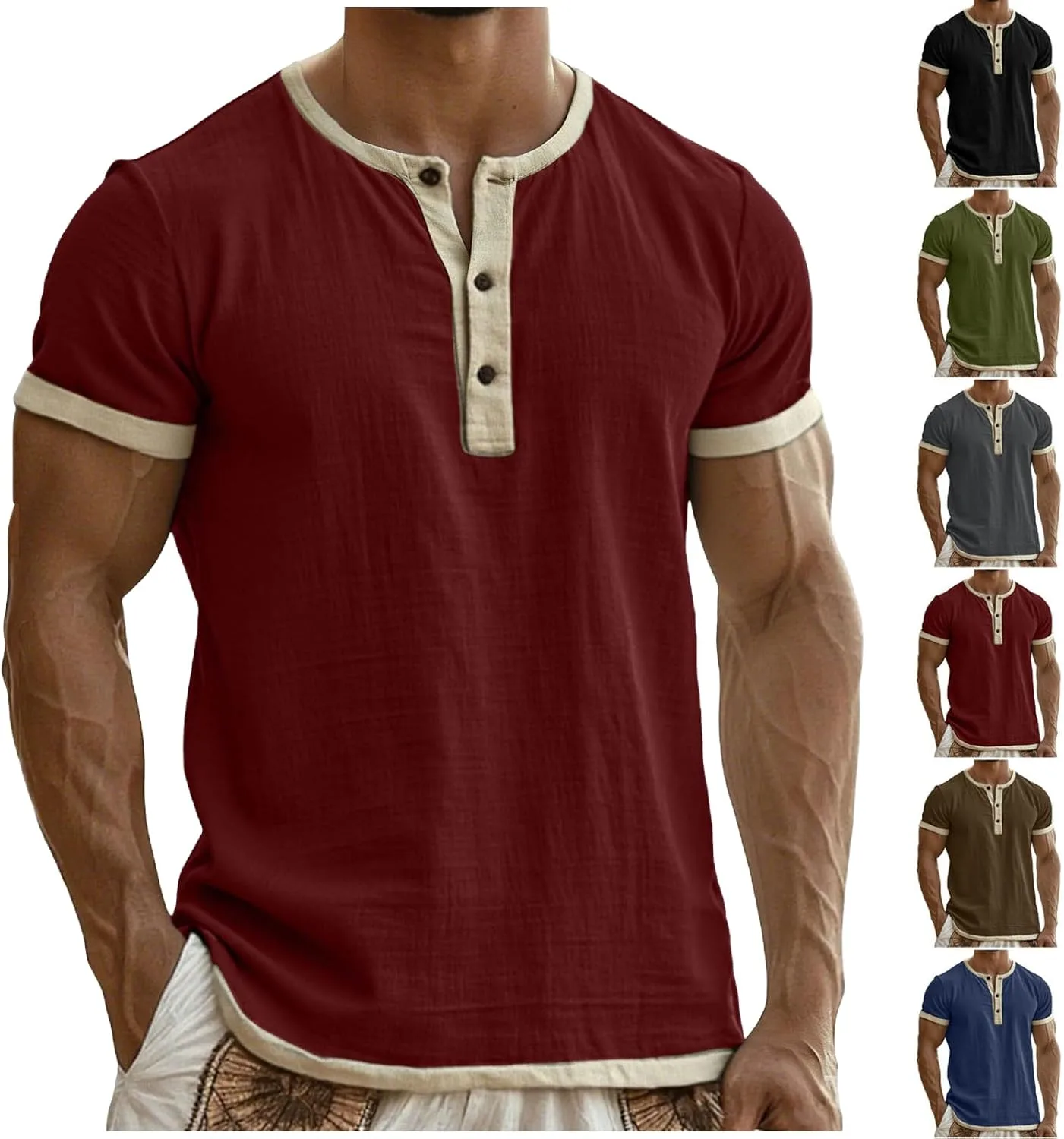 Льняная рубашка для мужчин с коротким рукавом
Льняная рубашка для мужчин с коротким рукавом